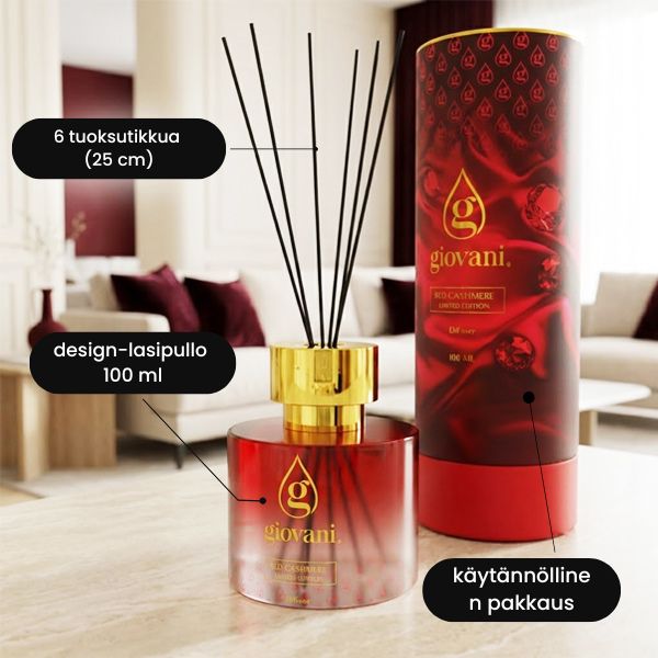 RED CASHMERE Giovani tuoksutikku aroma diffuusori